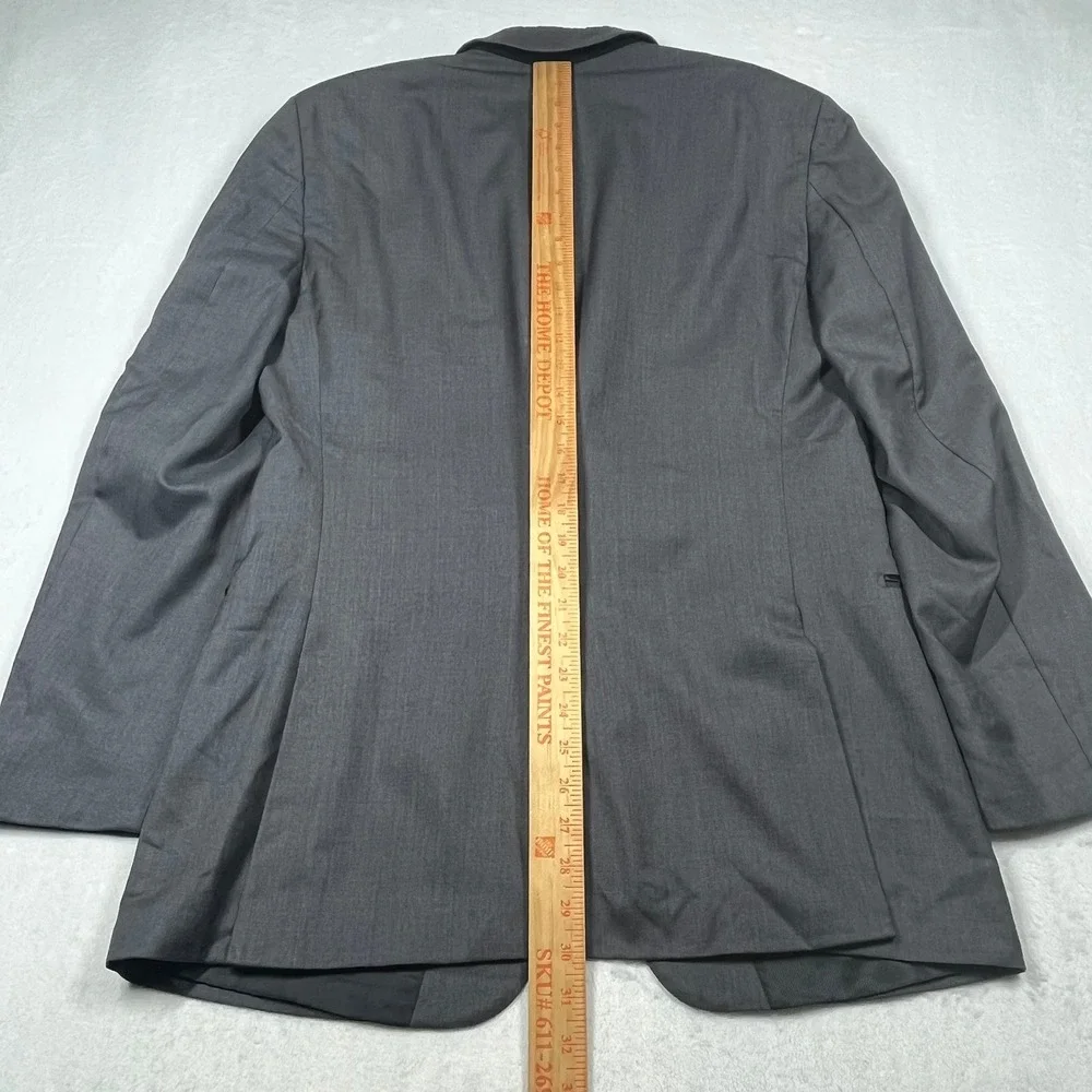 Joseph Abboud Slim Fit Two Button 100% Wool‎ Blazer Mens 40R Grey Sport Coat